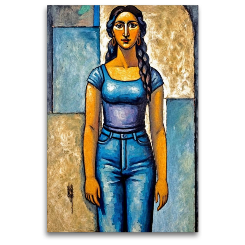 Rhonda im Stil von Amadeo Modigliani