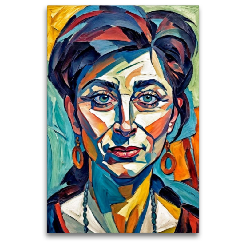 Jabina im Stil von Ernst Ludwig Kirchner