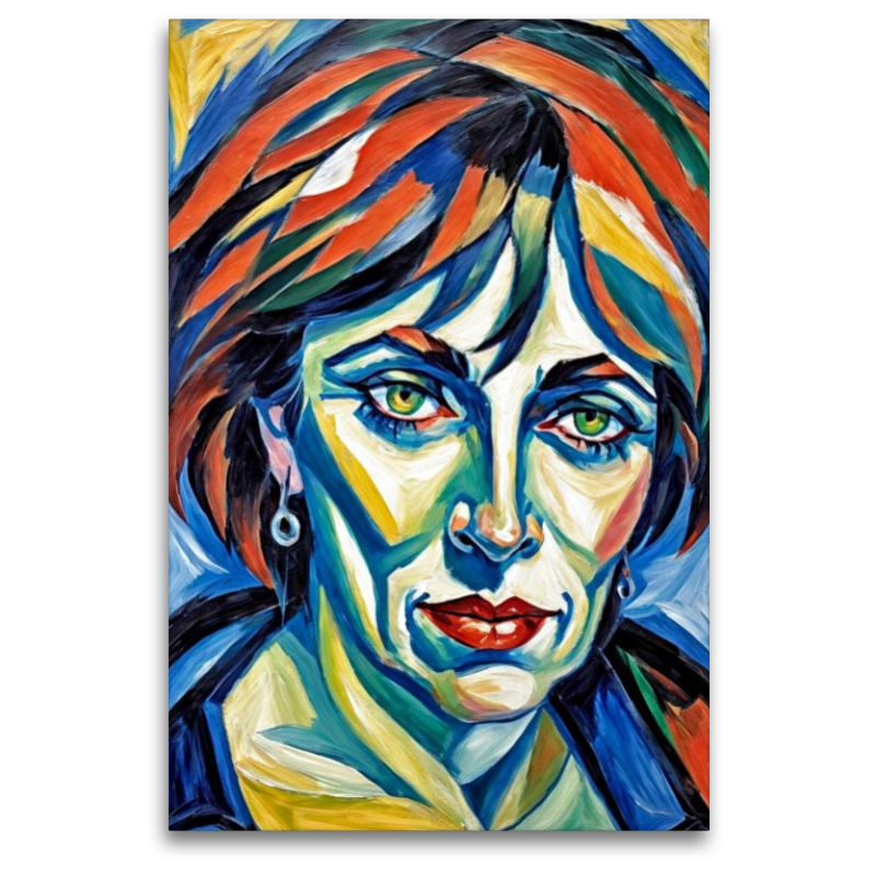 Myrna im Stil von Ernst Ludwig Kirchner