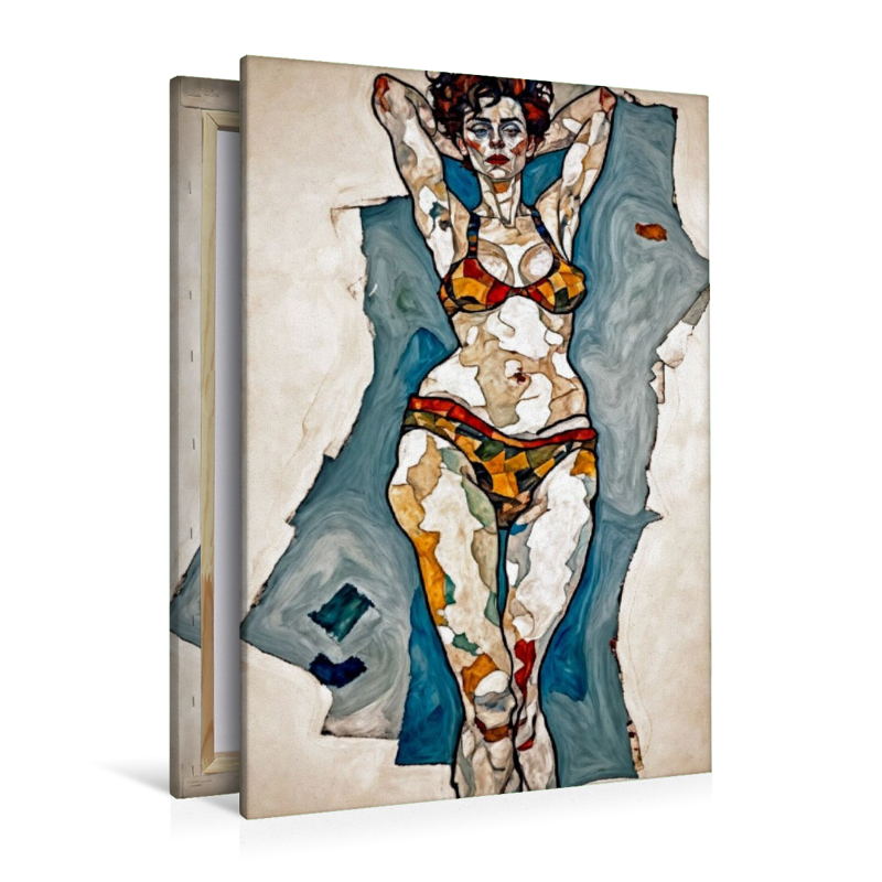 Jabina im Stil von Egon Schiele
