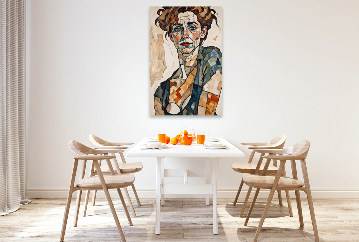 Agnes im Stil von Egon Schiele