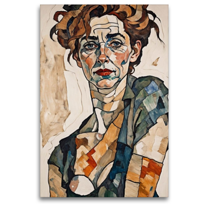 Agnes im Stil von Egon Schiele
