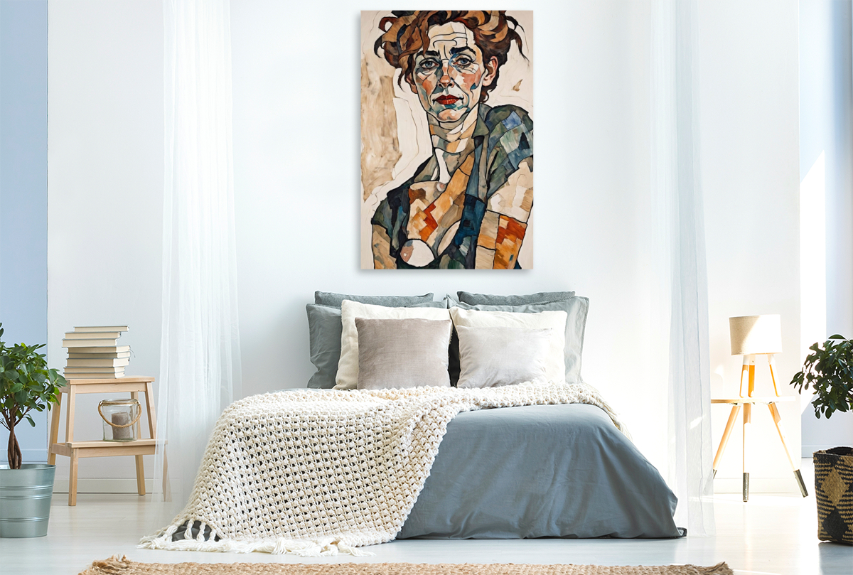 Agnes im Stil von Egon Schiele