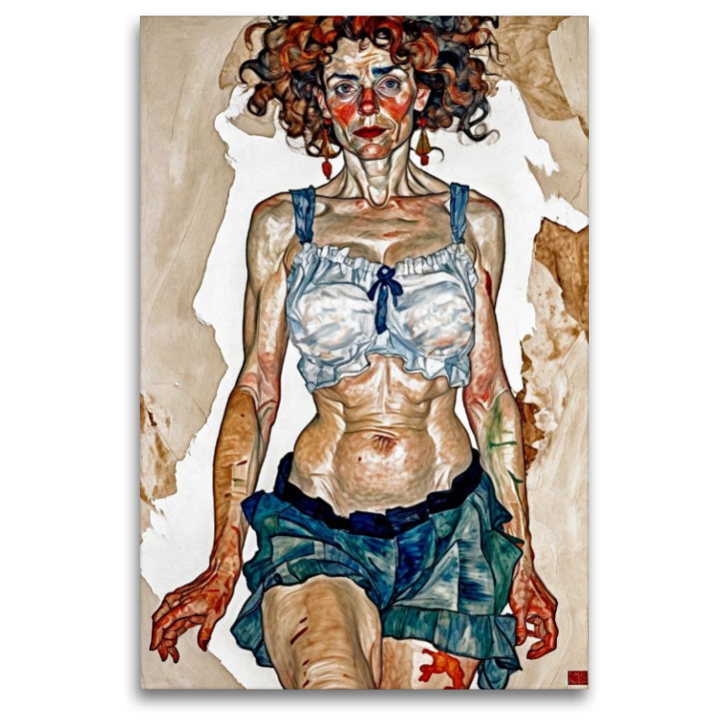Concha im Stil von Egon Schiele