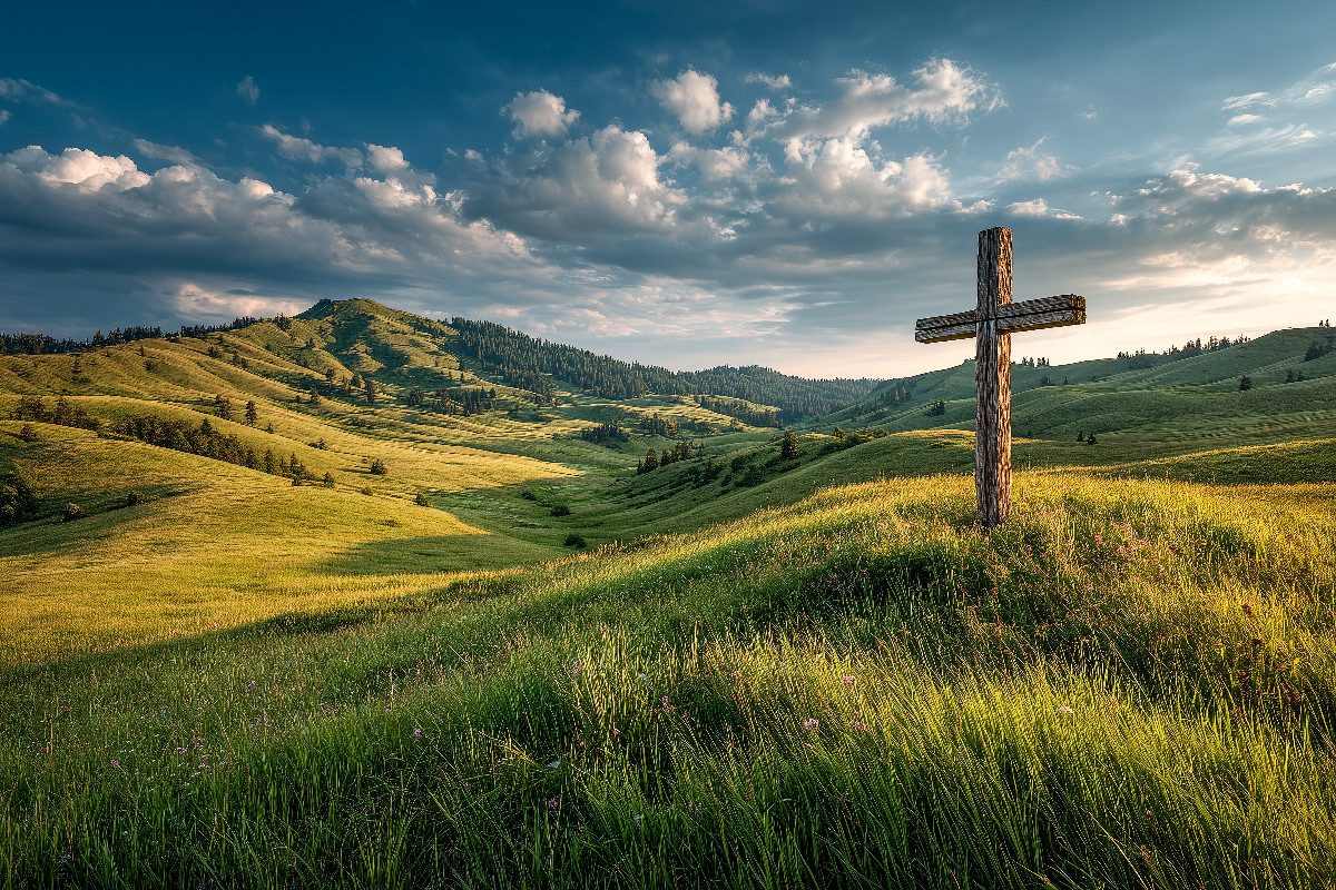 Er weidet mich auf gruener Aue und fuehrt mich zum frischen Wasser. Er erquickt meine Seele. (Psalm 23,2–3)