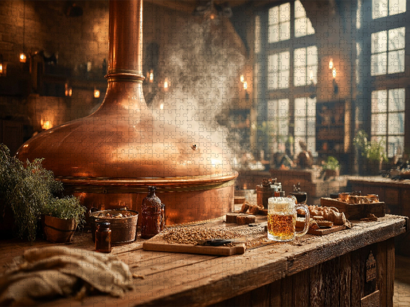 Bierbrauen live - Männerliebe in Kupfer