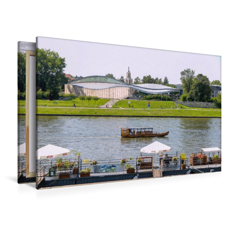Weichsel-Boulevard mit Krakauer Wassertram und Manggha-Museum für Japanische Kunst und Technik