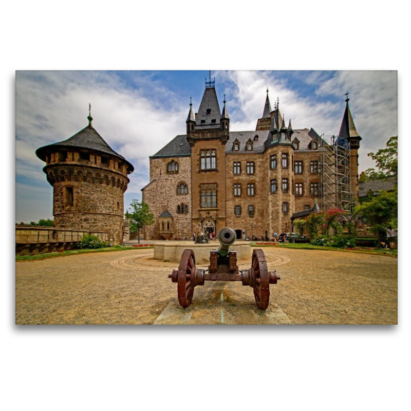 Schlossplatz mit Kanone