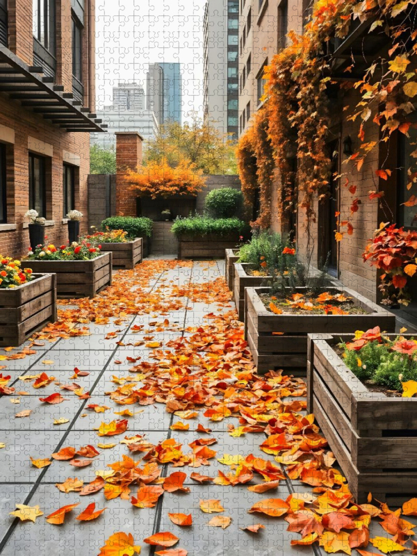 Goldener Gartenmoment im Oktober