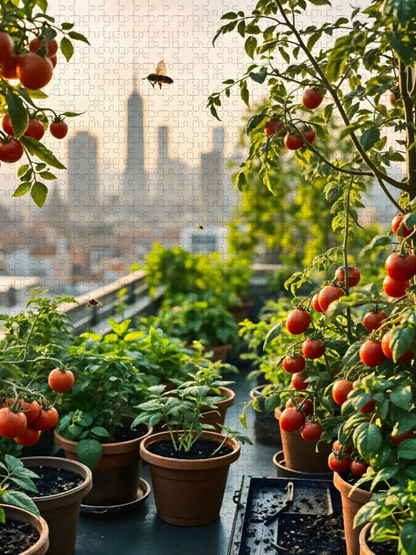 Tomatenzeit über den Dächern