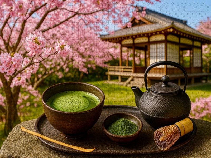 Japan: Matcha und Kirschblüte