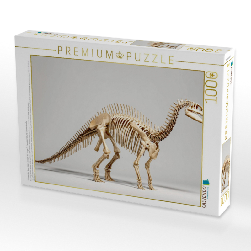 Dinosaurier Iguanodon-Skelett mit langer Schwanzachse und Daumenkralle