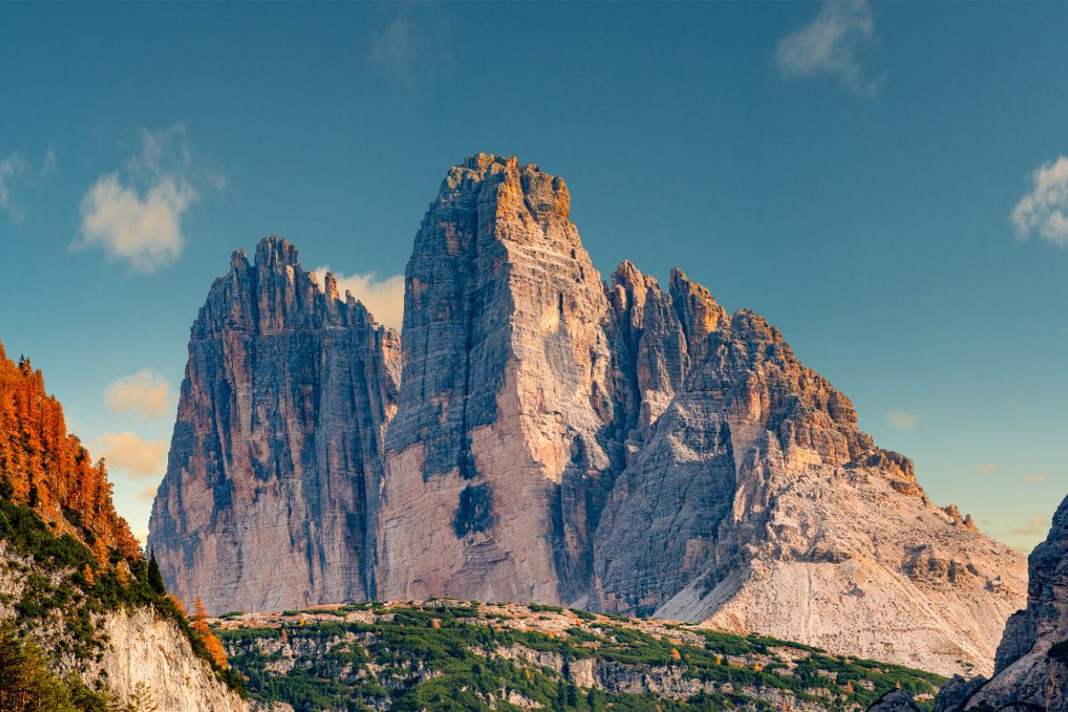 Dolomiten, Drei Zinnen in Nahaufnahme