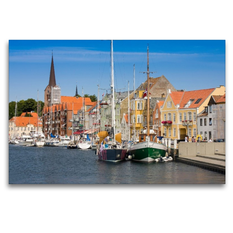 Segelboote am Hafen von Sonderborg, Dänemark