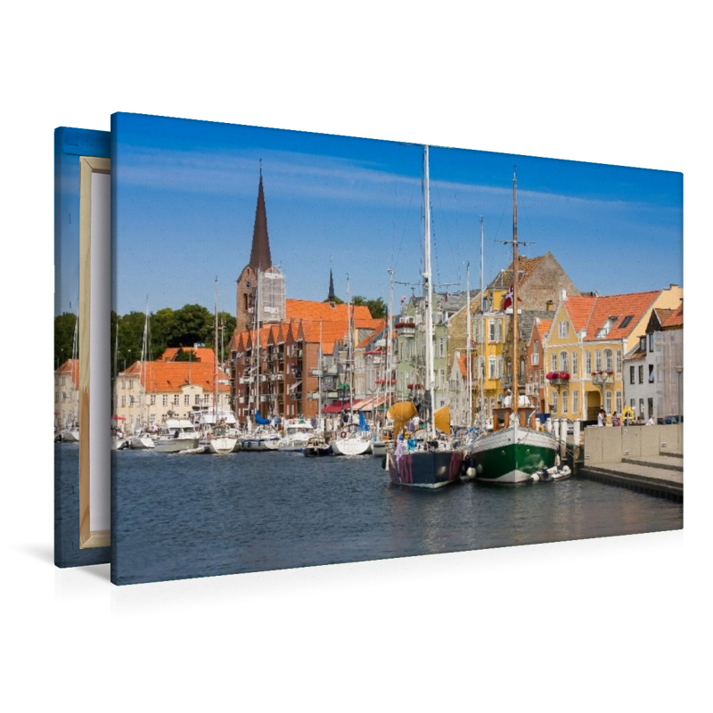 Segelboote am Hafen von Sonderborg, Dänemark
