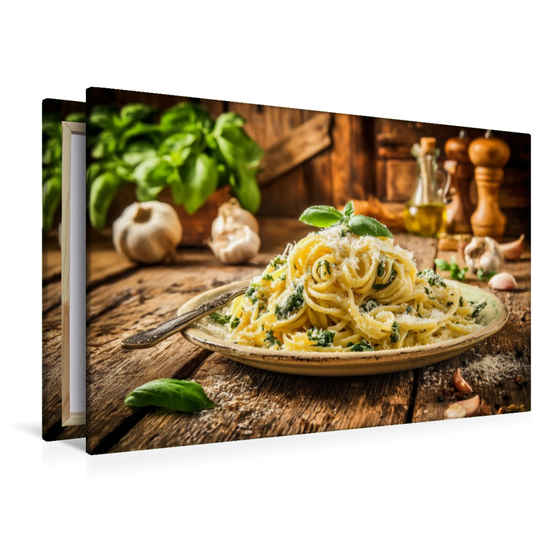 Italienische Pasta, Genuss auf rustikalem Teller
