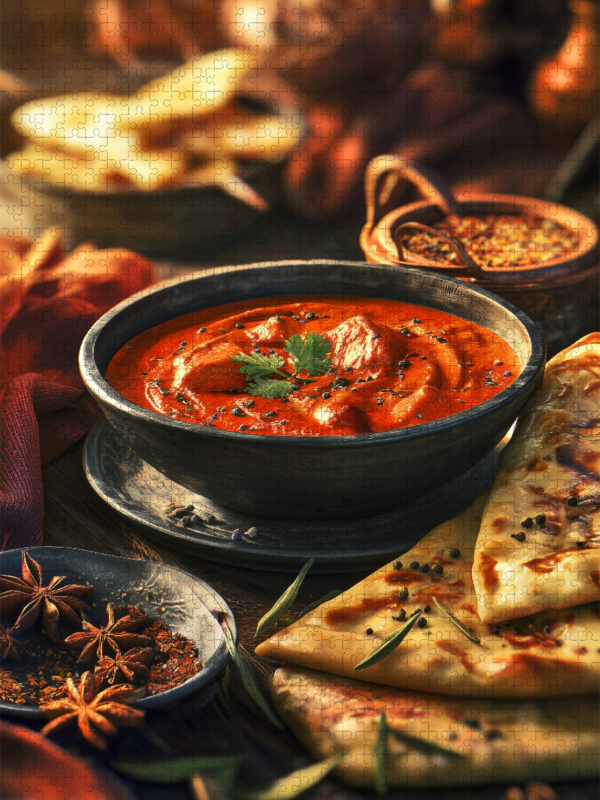 Curry, aromatisch, würzig & mit Naan