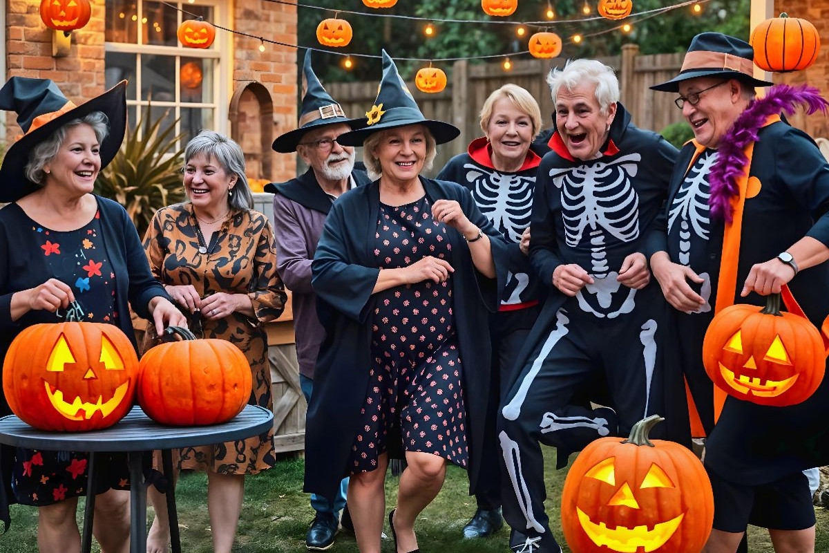 Senioren feiern Halloween