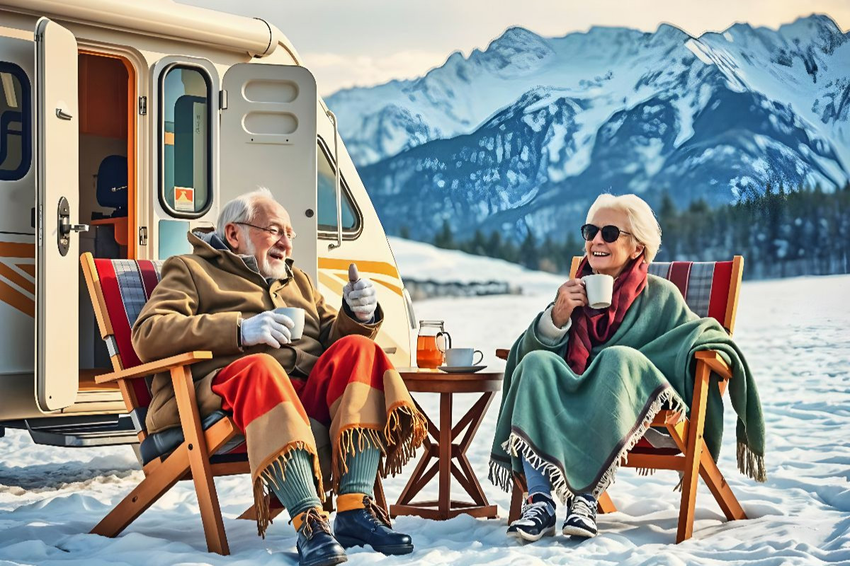 Wintercamping mit Humor