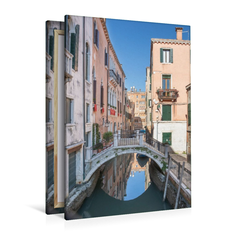 Venedig - Spiegelung unter der kleinen Brücke neben der Ponte dei Frati