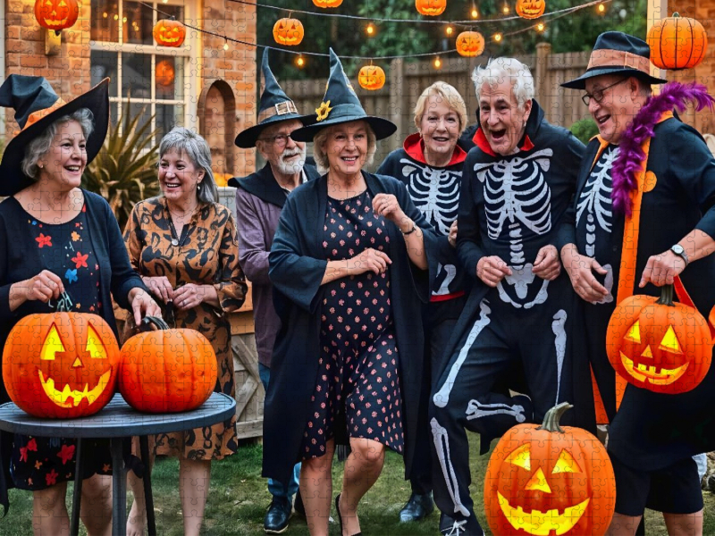Senioren feiern Halloween