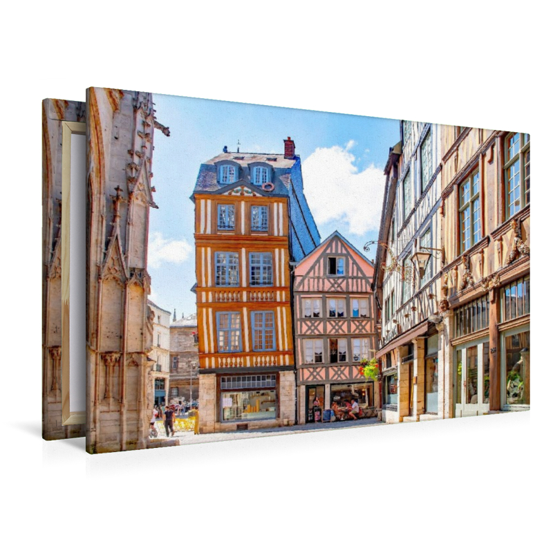 Fachwerkhäuser in Rouen, Normandie