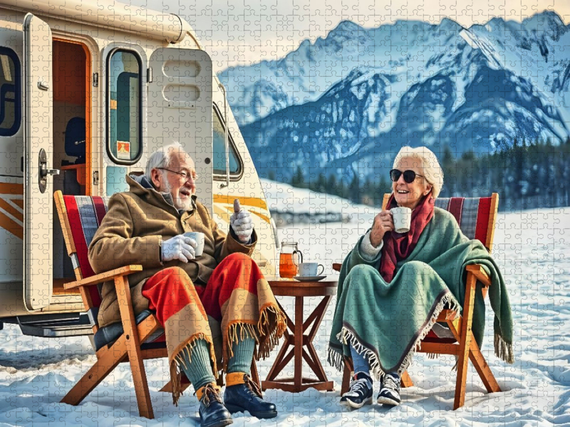 Wintercamping mit Humor