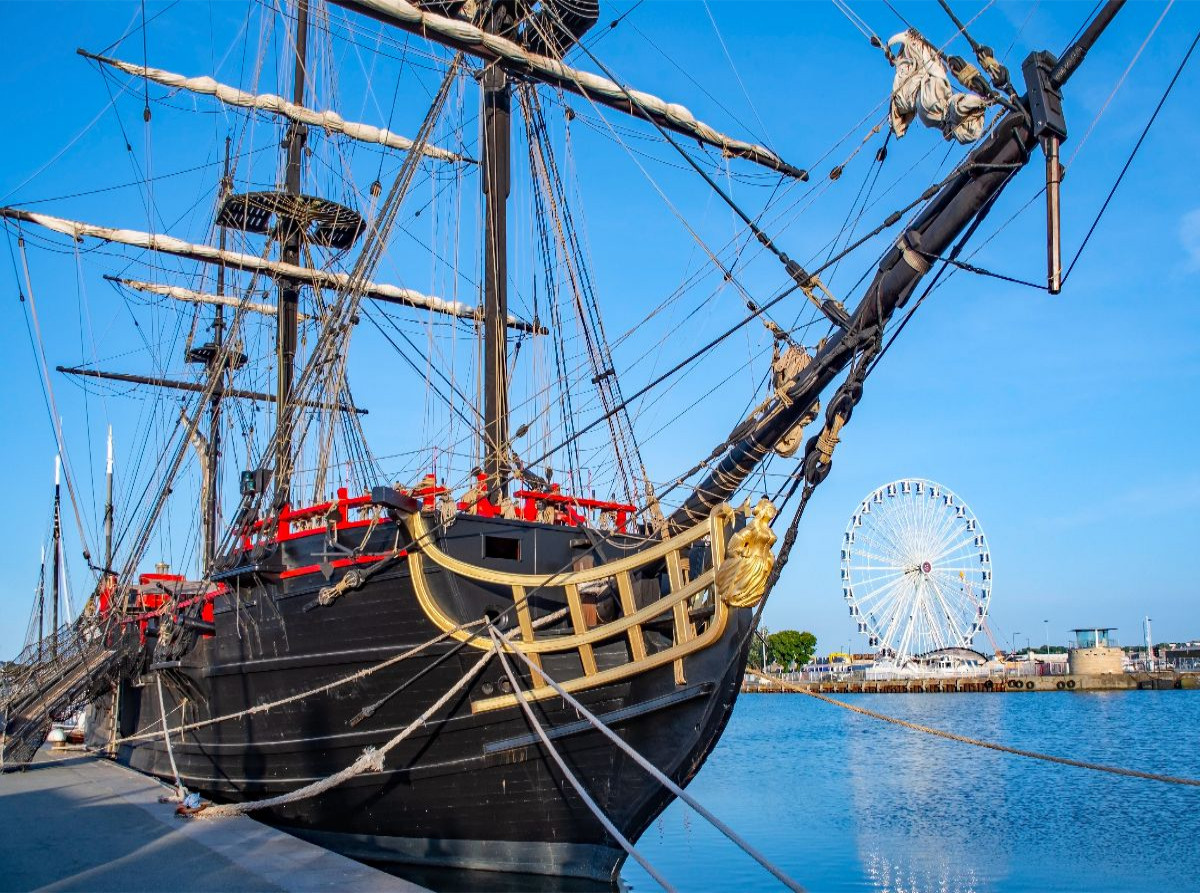 Segelschiff, Saint Malo, Bretagne