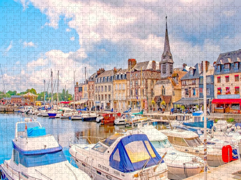 Anlegestelle, Honfleur, Normandie