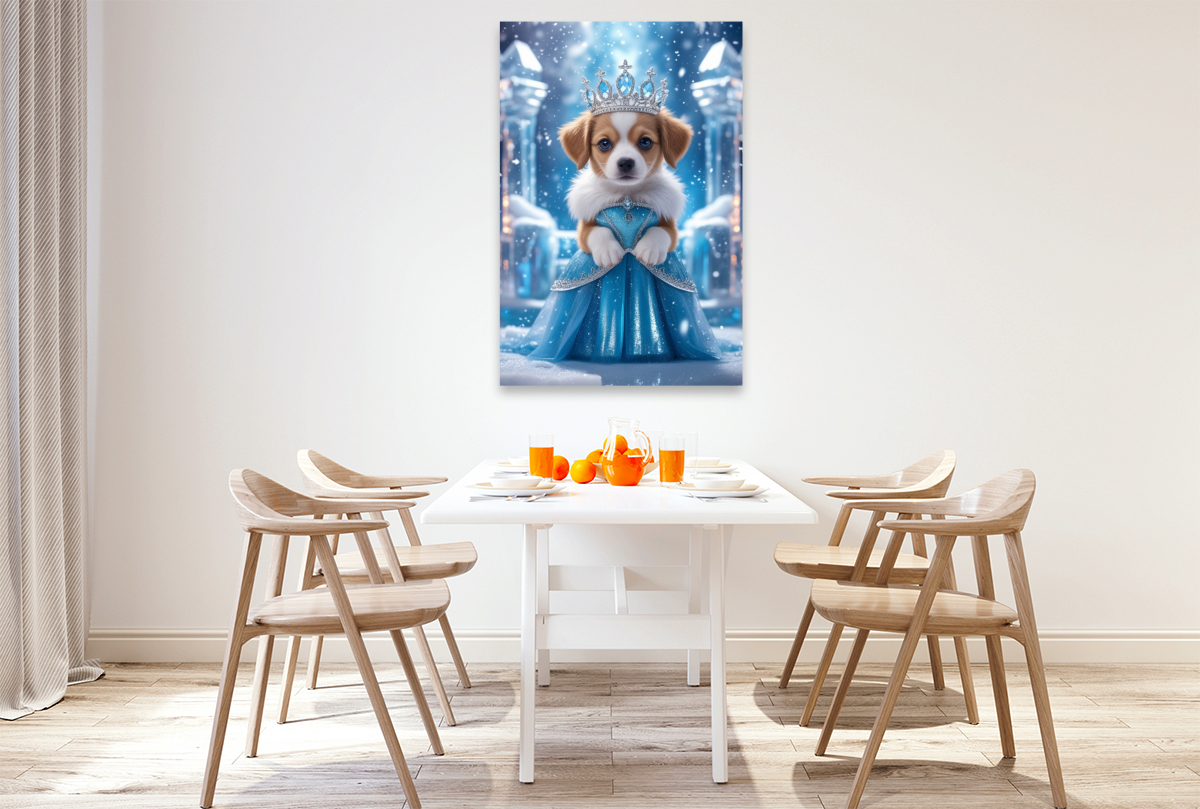 Die Schneekönigin-Hundewelpe