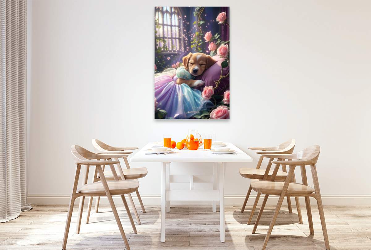 Dornröschen Hundewelpe