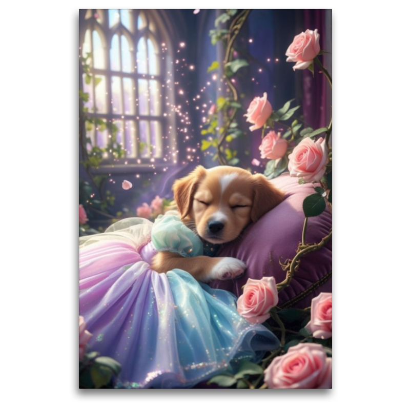 Dornröschen Hundewelpe