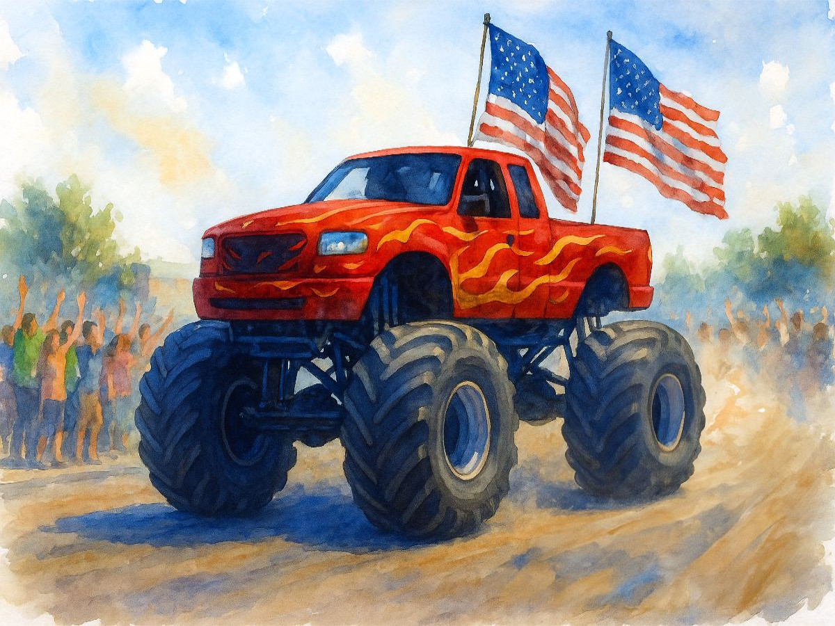 Fahnen wehen, Herzen rasen - Monstertruck