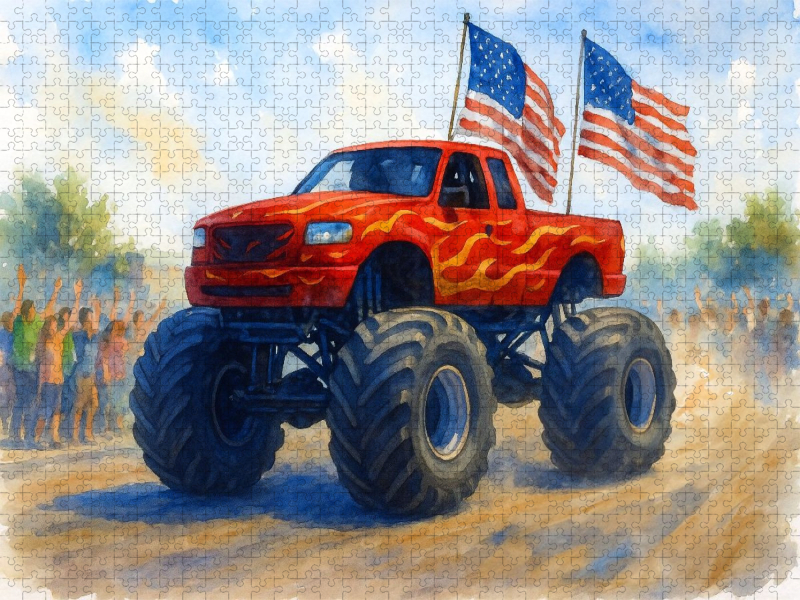 Fahnen wehen, Herzen rasen - Monstertruck