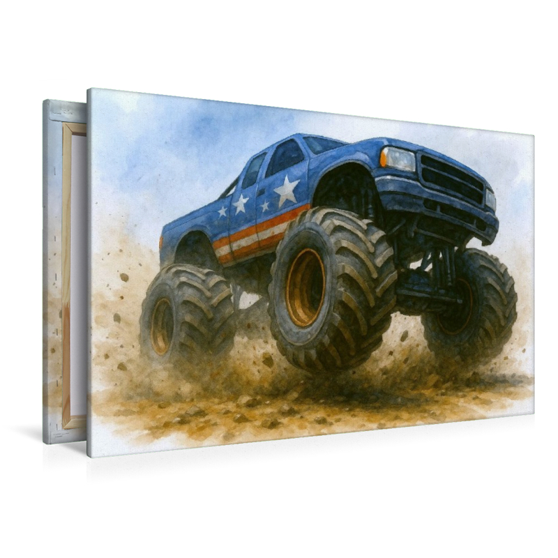 Schlamm wird zur Leinwand der Kraft - Monstertruck