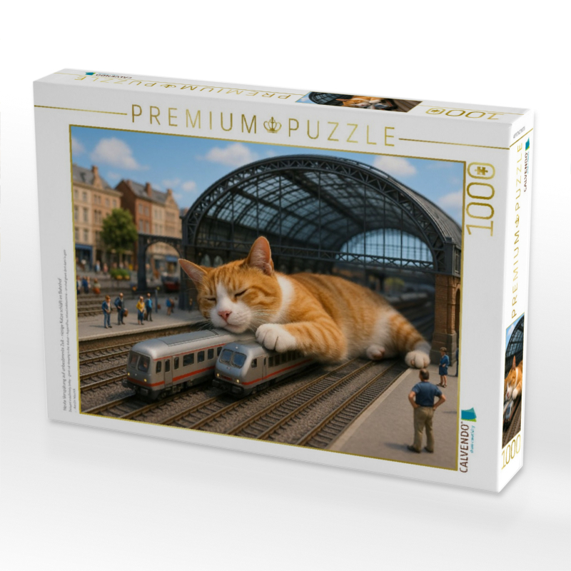 Heute Verspätung auf unbestimmte Zeit - riesige Katze schläft im Bahnhof