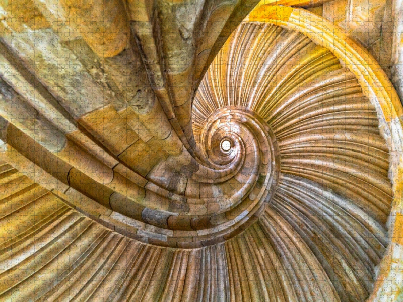 Großer Wendelstein mit freitragender Treppe in Torgau.