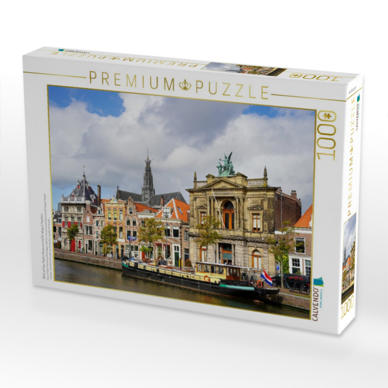 View of Teylers Museum and De Waag in Haarlem