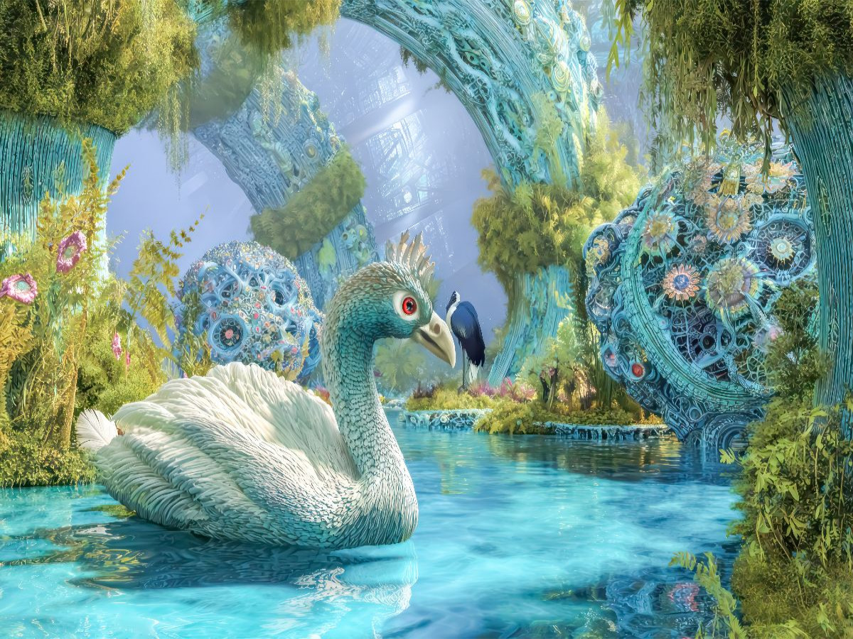 Fantasiekreaturen am Wasser