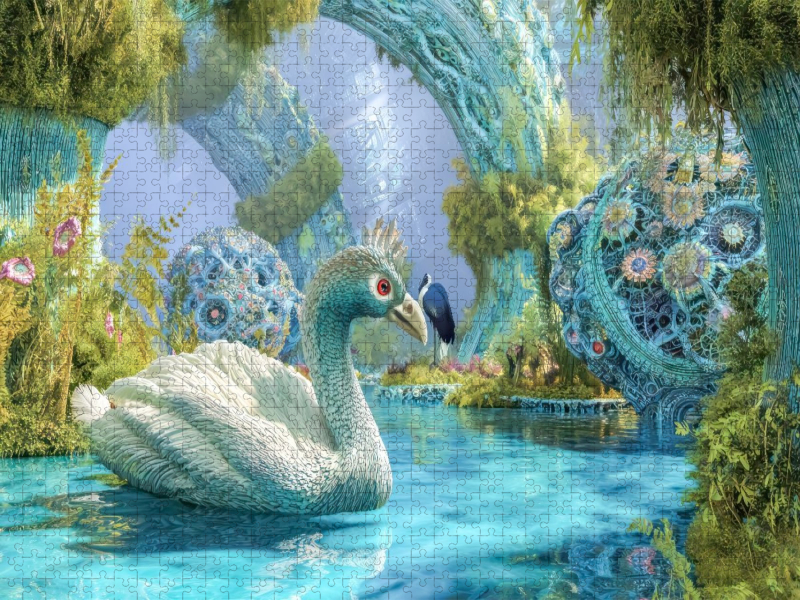 Fantasiekreaturen am Wasser