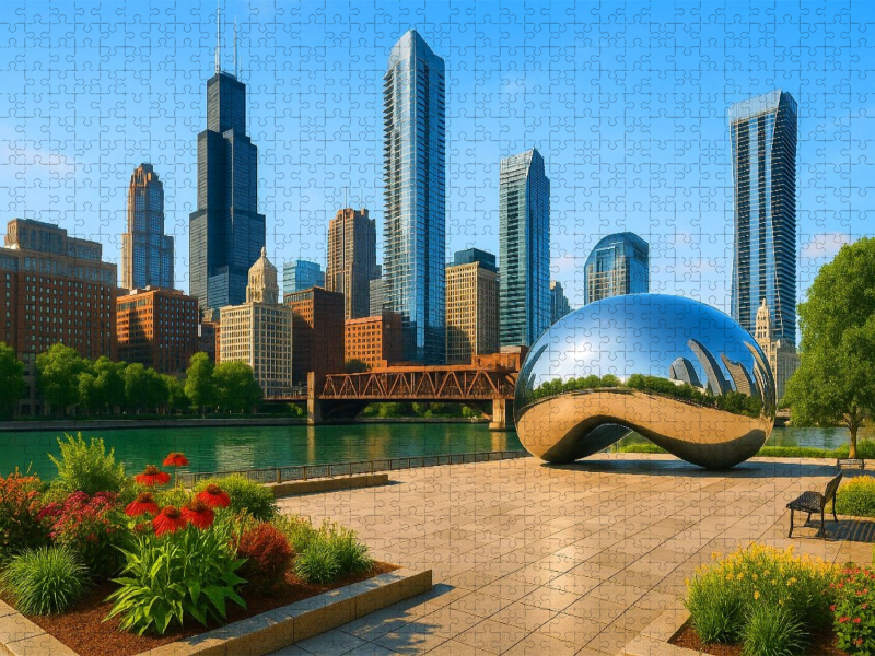 Chicago - USA - verschiedene Sehenswürdigkeiten kombiniert