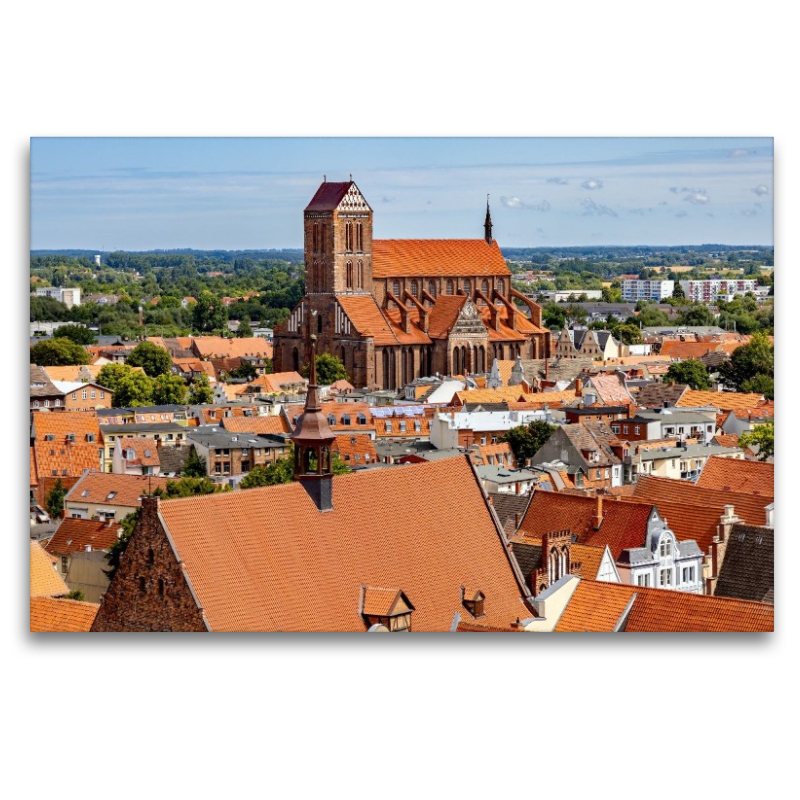 Blick von der Aussichtsplattform von St. Georgen über die Altstadt nach St. Nikolai