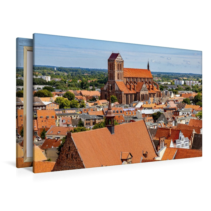 Blick von der Aussichtsplattform von St. Georgen über die Altstadt nach St. Nikolai