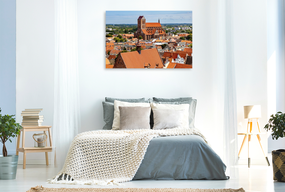 Blick von der Aussichtsplattform von St. Georgen über die Altstadt nach St. Nikolai