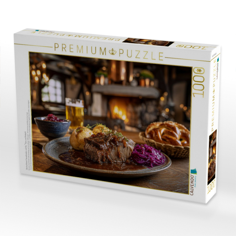 Deutschland: Sauerbraten mit Klößen und Rotkohl