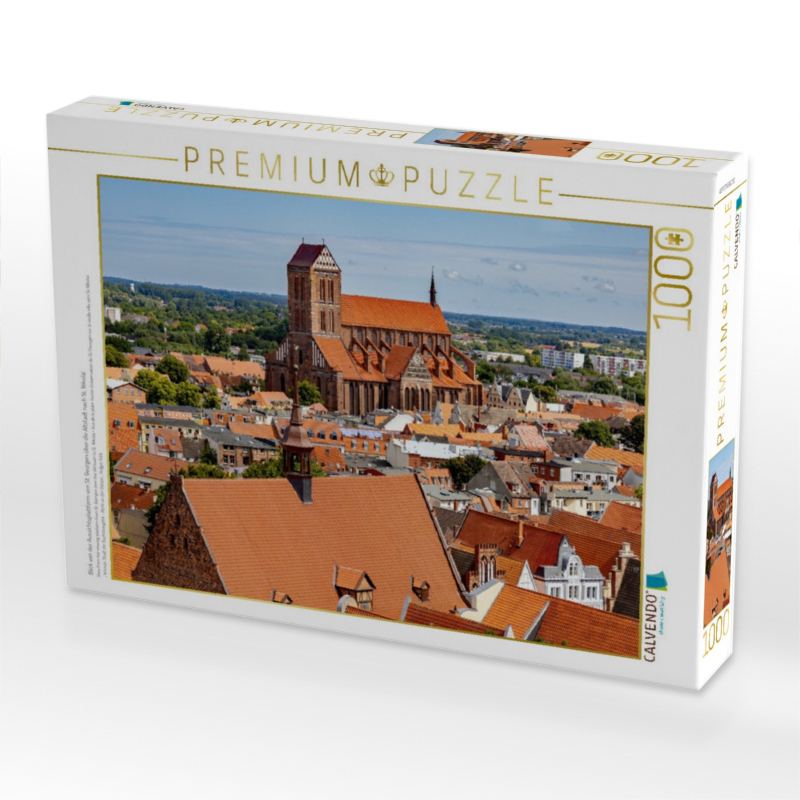 Blick von der Aussichtsplattform von St. Georgen über die Altstadt nach St. Nikolai