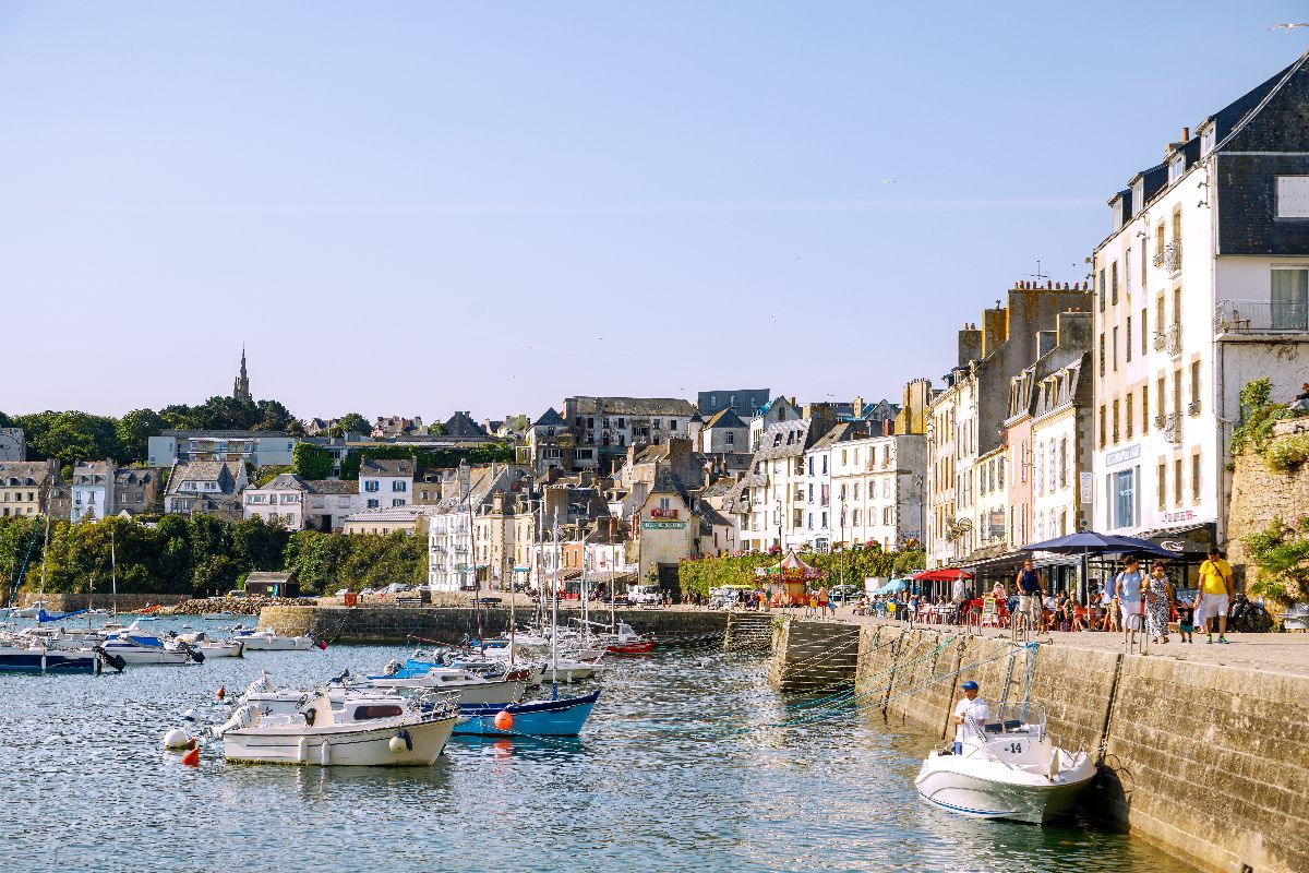 Hafen Grand Port in Douarnenez mit Booten
