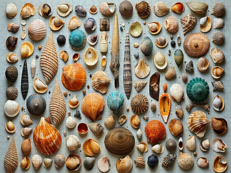 Nach dem Strandspaziergang - Muscheln und Schnecken