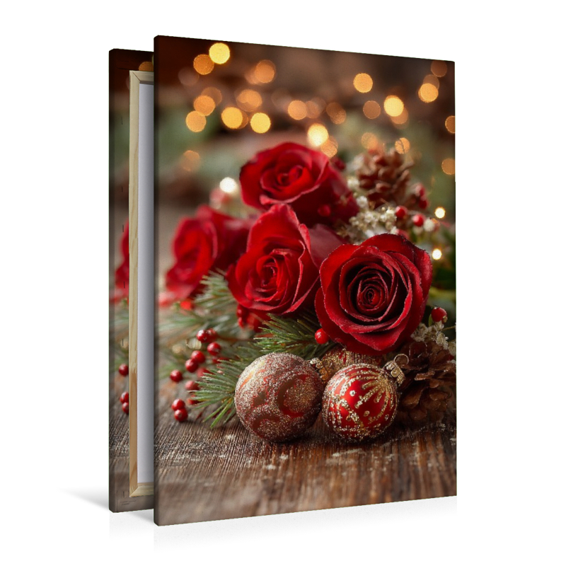 Festliche Rosen zu Weihnachten
