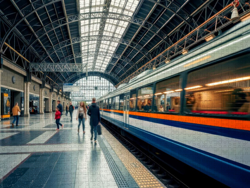 Immer in Fahrt, Züge in Bewegung.
